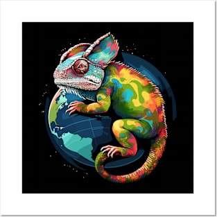 Chameleon Earth Day Posters and Art